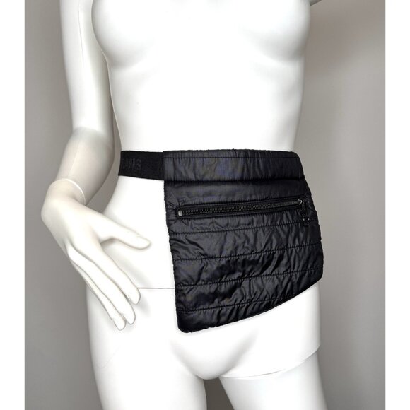 Fendi Jeans Belt Bumbag Logo Black Nylon Bag - Picture 9 of 13